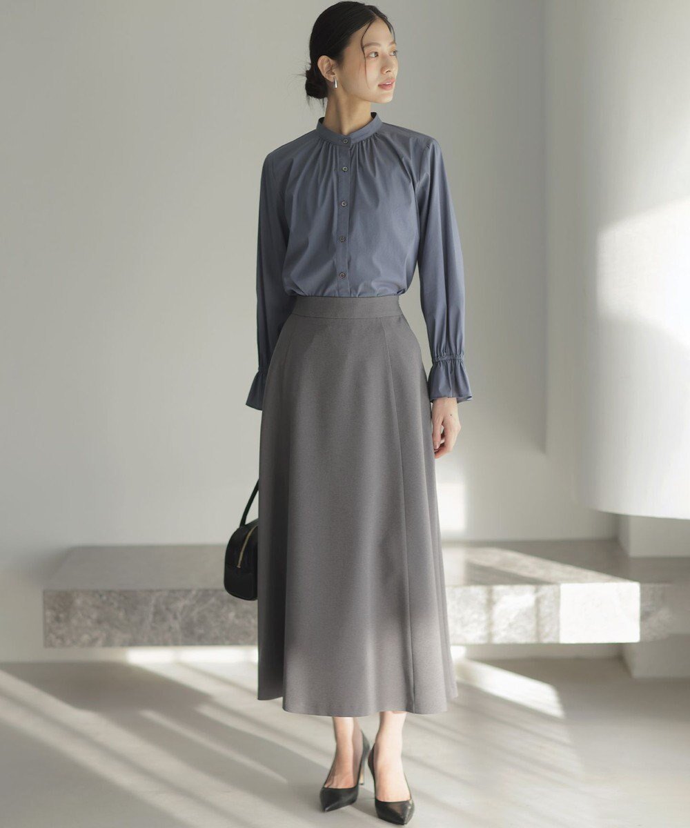 【組曲/KUMIKYOKU】のシュットクロスフレア スカート インテリア・キッズ・メンズ・レディースファッション・服の通販 founy(ファニー) ファッション Fashion レディースファッション Fashion for Women スカート Skirts Aライン・フレアスカート A-Line & Flared Skirts 春 Spring 今季 This Season, Current Season シャンブレー Chambray, Denim-Like Fabric ジャケット Jacket, Outerwear セットアップ Set-Up, Coordinated Outfit フレア Flare, Flared ポケット Pocket, Pocket Detail ロング Long, Long-Length ワイド Wide, Wide Fit S/S・春夏 SS, Spring/Summer, Warm Season おすすめ Recommended / Our Picks 夏 Summer エレガント 上品 Elegant グレー系|ID: prp329100004797420 ipo3291000000035005275