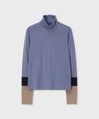 【ポール スミス/Paul Smith】のブロックカラー スリーブ ハイネック カットソー グレイッシュブルー|ID: prp329100004797422 ipo3291000000034807439