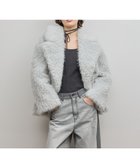 【グレース コンチネンタル/GRACE CONTINENTAL】のフェイクファーPコート サックス|ID: prp329100004797432 ipo3291000000034807479