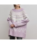 【グレース コンチネンタル/GRACE CONTINENTAL】のフェアアイルニットトップ 人気、トレンドファッション・服の通販 founy(ファニー) ファッション Fashion レディースファッション Fashion for Women トップス・カットソー Cut & Sew Tops ニット Knit Tops & Sweaters セーター Sweater, Knitwear リラックス Relax, Relaxed Fit 冬 Winter / This Winter 定番 Standard, Basic Item A/W・秋冬 Autumn/Winter thumbnail ラベンダー|ID: prp329100004797434 ipo3291000000036256763
