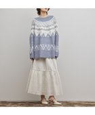 【グレース コンチネンタル/GRACE CONTINENTAL】のフェアアイルニットトップ 人気、トレンドファッション・服の通販 founy(ファニー) ファッション Fashion レディースファッション Fashion for Women トップス・カットソー Cut & Sew Tops ニット Knit Tops & Sweaters セーター Sweater, Knitwear リラックス Relax, Relaxed Fit 冬 Winter / This Winter 定番 Standard, Basic Item A/W・秋冬 Autumn/Winter thumbnail ブルー|ID: prp329100004797434 ipo3291000000036256764