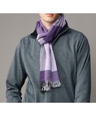 【ジョセフ アブード/JOSEPH ABBOUD / MEN】の【イタリア製・カシミヤ混】トーンオントーンチェック ストール パープル系4|ID: prp329100004798632 ipo3291000000034817071