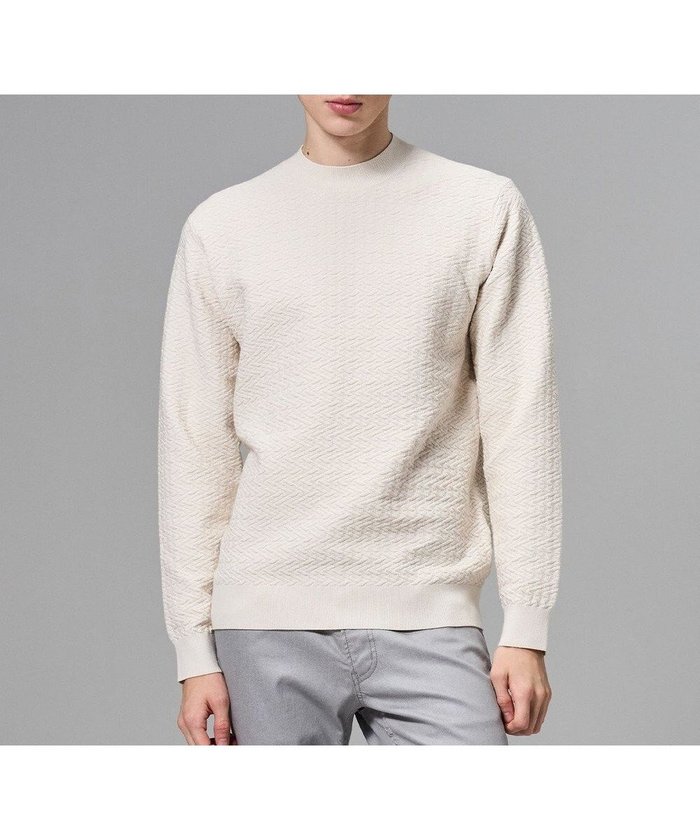 【ジョゼフ オム/JOSEPH HOMME / MEN】の新柄【イージーケア】 ヴィスコースリンクス モックネックニット インテリア・キッズ・メンズ・レディースファッション・服の通販 founy(ファニー) https://founy.com/ ファッション Fashion メンズファッション Fashion for Men トップス・カットソー Cut & Sew Tops ニット・セーター / 定番トップス Knit Tops & Sweaters シンプル Simple, Minimal セーター Sweater, Knitwear フィット Fit, Slim Fit ボーダー Border, Stripe レギュラー Regular, Standard Fit ロング Long, Long-Length 夏 Summer 春 Spring S/S・春夏 SS, Spring/Summer, Warm Season |ID: prp329100004798637 ipo3291000000034817093