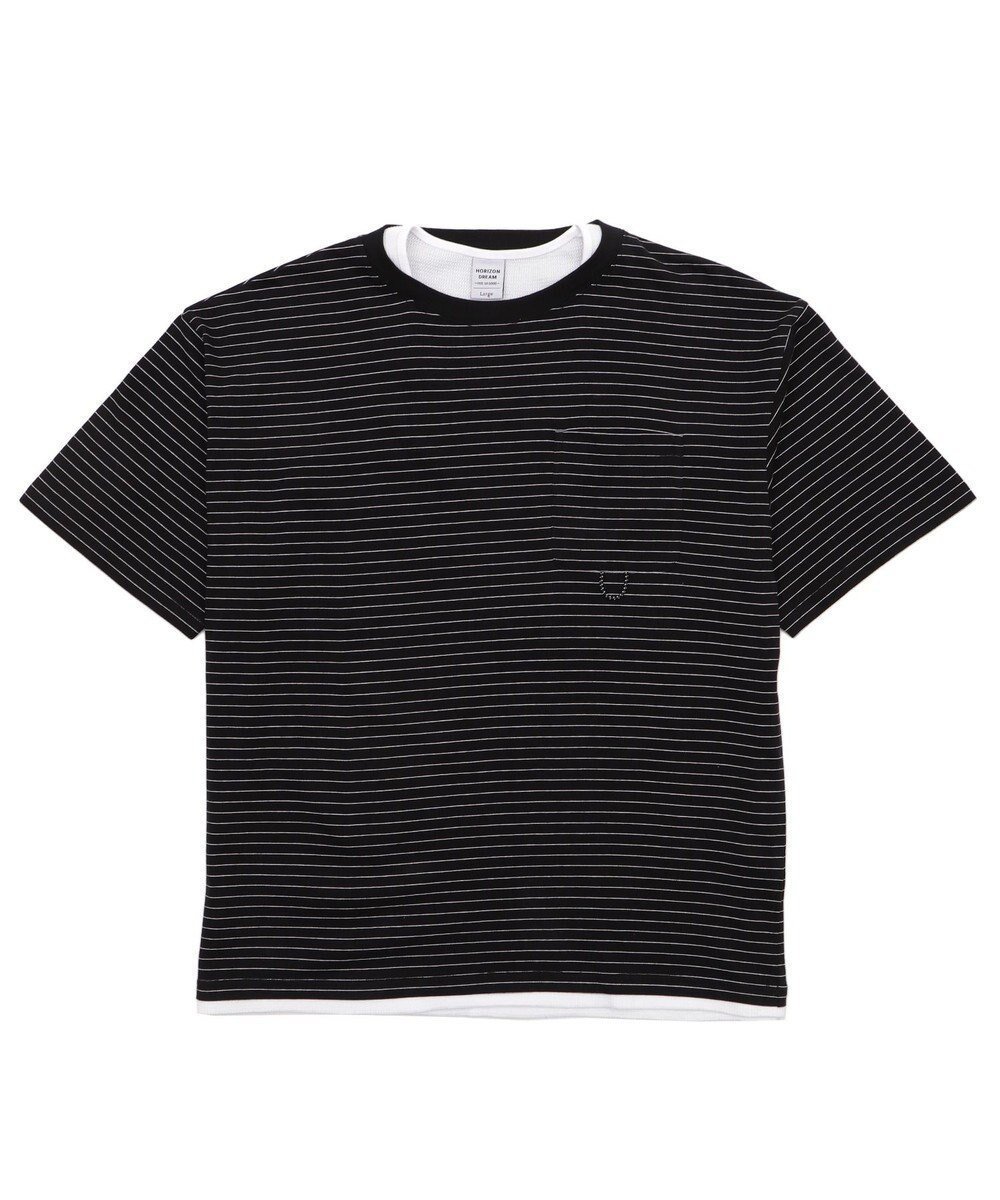 【ウィゴー/WEGO / MEN】のマイクロボーダーワッフルフェイクT インテリア・キッズ・メンズ・レディースファッション・服の通販 founy(ファニー) ファッション Fashion メンズファッション Fashion for Men トップス・カットソー Cut & Sew Tops メンズシャツ Shirts おすすめ Recommended / Our Picks カットソー Cut and Sewn Top カーゴパンツ Cargo Pants, Utility Pants スマホ Smartphone, Mobile Device デニム Denim, Jeans Material ボーダー Border, Stripe ワッフル Waffle, Waffle Knit 夏 Summer 春 Spring S/S・春夏 SS, Spring/Summer, Warm Season ブラック|ID: prp329100004798649 ipo3291000000034817138