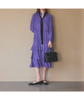 【グレース コンチネンタル/GRACE CONTINENTAL】のエトワールドレープドレス 人気、トレンドファッション・服の通販 founy(ファニー) ファッション Fashion レディースファッション Fashion for Women ワンピース Dresses フォーマル・パーティードレス・結婚式用ドレス Elegant & Casual Dresses ヴィンテージ Vintage Style ジョーゼット Georgette, Semi-Sheer Fabric プリント Print, Printed Pattern ボウタイ Bow Tie, Neck Bow A/W・秋冬 Autumn/Winter ホリデーシーズン Holiday Season |ID:prp329100004798651