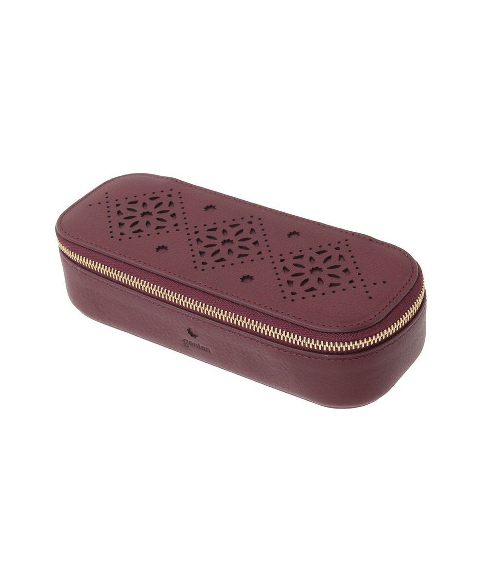 【ゲンテン/genten】のアーガイルカットワーク メガネケース インテリア・キッズ・メンズ・レディースファッション・服の通販 founy(ファニー) 　ファッション　Fashion　レディースファッション　Fashion for Women　ミニ財布・二つ折り財布　Wallets & Card Cases　サングラス&メガネ　Sunglasses & Eyewear　イタリア　Italy　フランス　France, French　メガネ　Glasses, Eyewear　財布　Wallet, Purse　ワイン|ID: prp329100004798660 ipo3291000000034817195