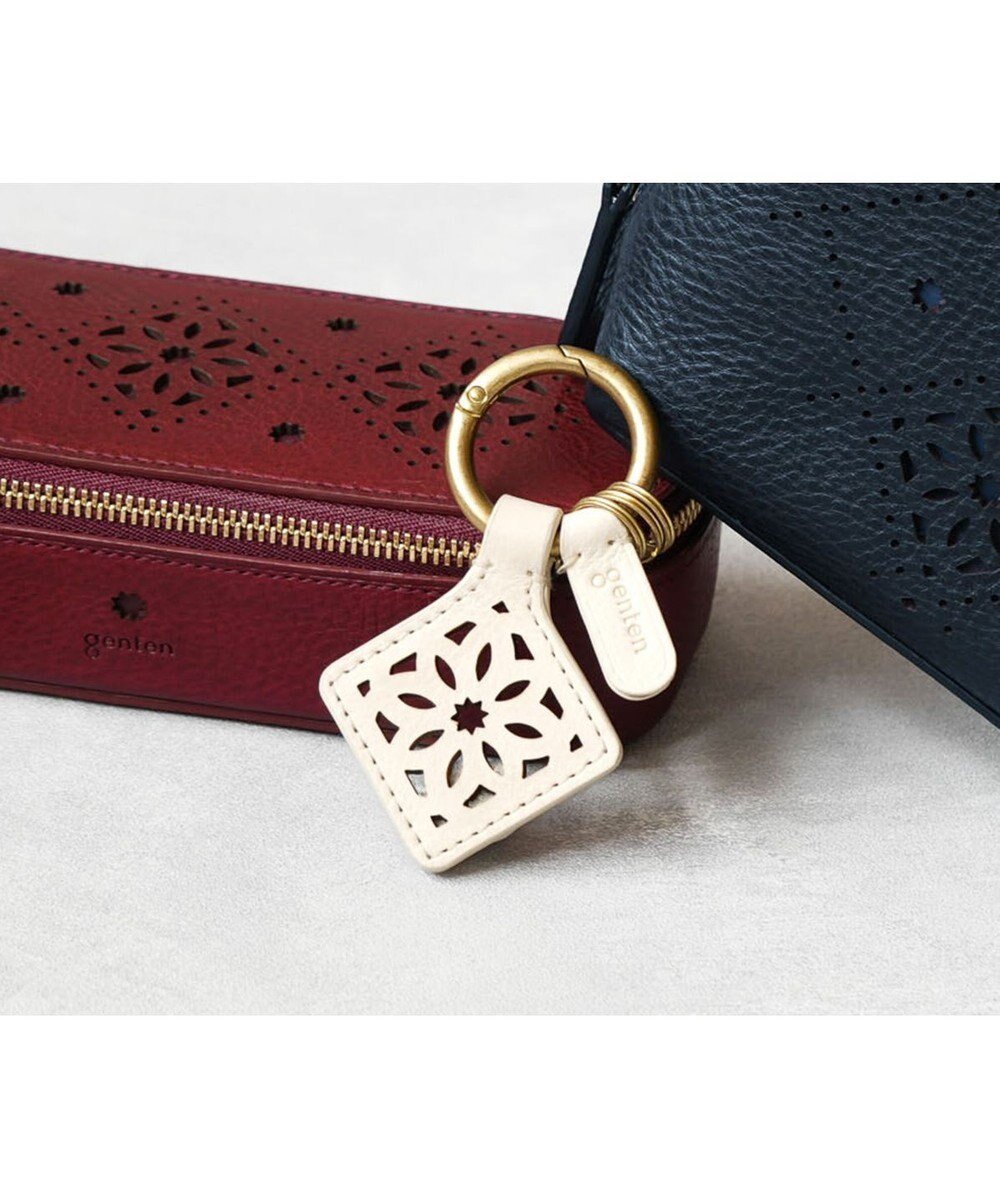 【ゲンテン/genten】のアーガイルカットワーク キーリング 人気、トレンドファッション・服の通販 founy(ファニー) ファッション Fashion レディースファッション Fashion for Women ミニ財布・二つ折り財布 Wallets & Card Cases イタリア Italy キーホルダー Keychain, Key Holder フランス France, French 財布 Wallet, Purse other-1|ID: prp329100004798665 ipo3291000000034817209