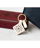 【ゲンテン/genten】のアーガイルカットワーク キーリング アイボリー|ID: prp329100004798665 ipo3291000000035636101