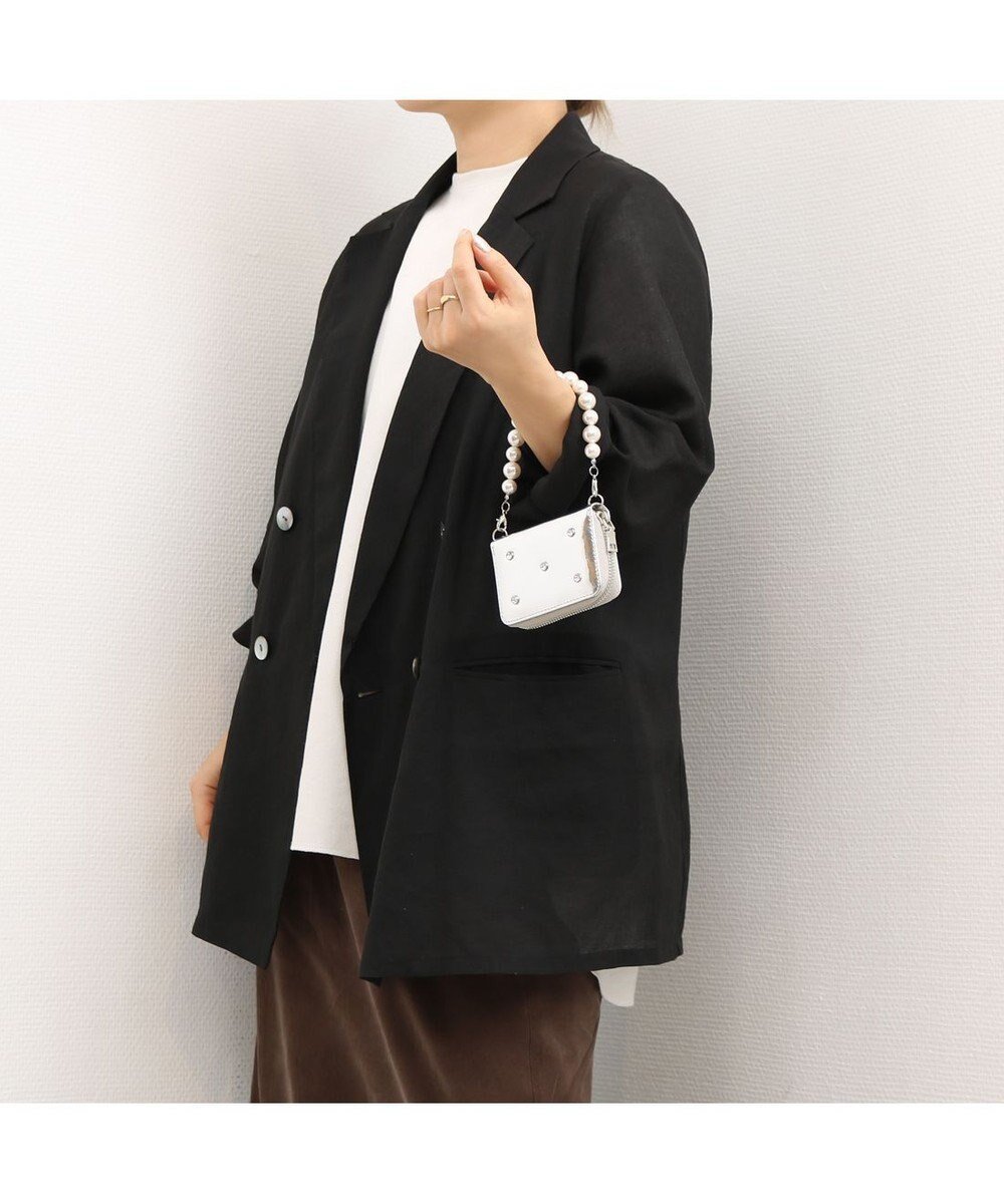 【アンビリオン/UNBILLION】のVERYコラボ ペルケ perche / 牛革パールハンドルジャバラウォレット インテリア・キッズ・メンズ・レディースファッション・服の通販 founy(ファニー) 　ファッション　Fashion　レディースファッション　Fashion for Women　ウォレット　Wallet　コラボ　Collaboration, Collab　コンパクト　Compact, Small Size　ショルダー　Shoulder, Shoulder Strap　雑誌　Magazine, Fashion Magazine　チェーン　Chain, Chain Strap　パール　Pearl, Pearl Accent　ビジュー　Bijou, Jewel-like Accent　ボックス　Boxy, Box Shape　ポケット　Pocket, Pocket Detail　別注　Limited Edition, Custom Order　ラップ　Wrap, Wrap Design　おすすめ　Recommended / Our Picks　エレガント 上品　Elegant　結婚式　Wedding　シルバー|ID: prp329100004798681 ipo3291000000034817261