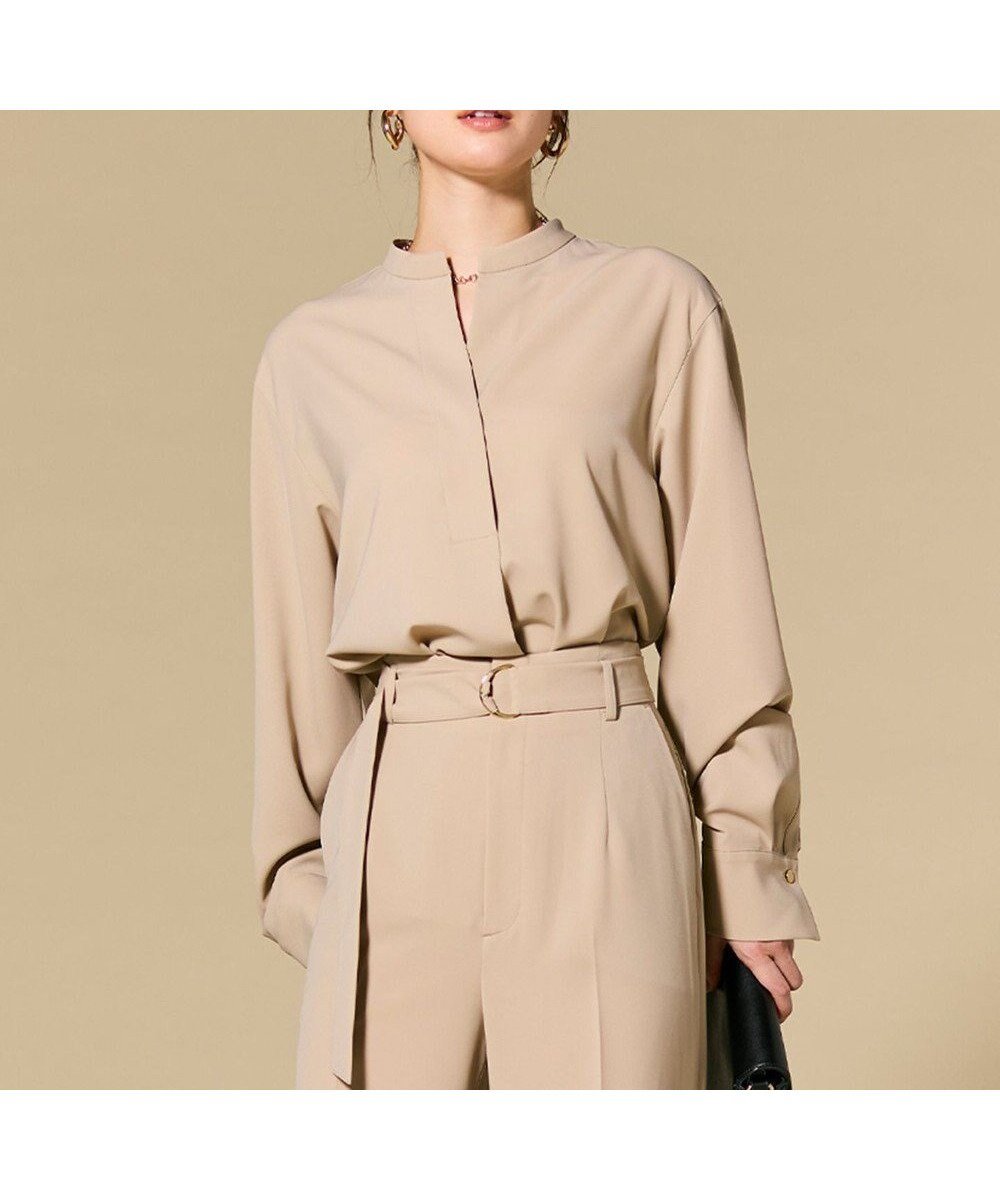 【ベイジ,/BEIGE,】の【セットアップ対応】SPHENE / スタンドカラープルオーバーブラウス インテリア・キッズ・メンズ・レディースファッション・服の通販 founy(ファニー) ファッション Fashion レディースファッション Fashion for Women トップス・カットソー Cut & Sew Tops シャツ・ブラウス・オフィスカジュアル Elegant Blouses & Button-Ups カジュアルプルオーバー・ニットトップス Pullovers & Knit Tops / Casual Pullovers セットアップ Matching Sets レディーストップス・ブラウス Tops & Blouses / Assorted Women's Tops オケージョン Occasion Wear 洗える Machine Washable シンプル Simple, Minimal ジャケット Jacket, Outerwear スタンド Stand Collar, Upright Stand ストレッチ Stretch, Stretchy Fabric セットアップ Set-Up, Coordinated Outfit ツイル Twist, Twisted Detail デニム Denim, Jeans Material ボトム Bottoms, Lower Wear ロング Long, Long-Length A/W・秋冬 Autumn/Winter S/S・春夏 SS, Spring/Summer, Warm Season おすすめ Recommended / Our Picks 夏 Summer ビジネス 仕事 通勤 Business / Work / Commuting Beige|ID: prp329100004798682 ipo3291000000034817264