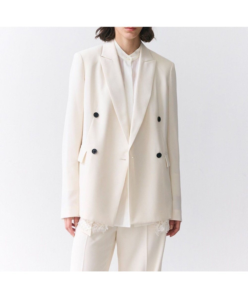 【ベイジ,/BEIGE,】の【セットアップ対応】SPHENE / ダブルブレストピークドラペルジャケット インテリア・キッズ・メンズ・レディースファッション・服の通販 founy(ファニー) ファッション Fashion レディースファッション Fashion for Women アウター Coat / Outerwear Collection レディースジャケット・軽アウター Jackets オケージョン Occasion Wear 洗える Machine Washable カーディガン Cardigan, Knitwear クラシック Classic, Timeless Style ジャケット Jacket, Outerwear ストレッチ Stretch, Stretchy Fabric セットアップ Set-Up, Coordinated Outfit ダブル Double, Double-Breasted ツイル Twist, Twisted Detail デニム Denim, Jeans Material マニッシュ Mannish, Boyish ロング Long, Long-Length ワイド Wide, Wide Fit Ecru|ID: prp329100004798684 ipo3291000000034817270