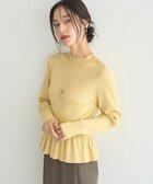 【イェッカ ヴェッカ/YECCA VECCA】の金釦ペプラムニット 人気、トレンドファッション・服の通販 founy(ファニー) ファッション Fashion レディースファッション Fashion for Women トップス・カットソー Cut & Sew Tops ニット Knit Tops & Sweaters ショルダー Shoulder, Shoulder Strap セーター Sweater, Knitwear ベーシック Basic, Essential ペプラム Peplum, Flared Hem ポケット Pocket, Pocket Detail エレガント 上品 Elegant A/W・秋冬 Autumn/Winter thumbnail Yellow|ID: prp329100004798711 ipo3291000000035382641