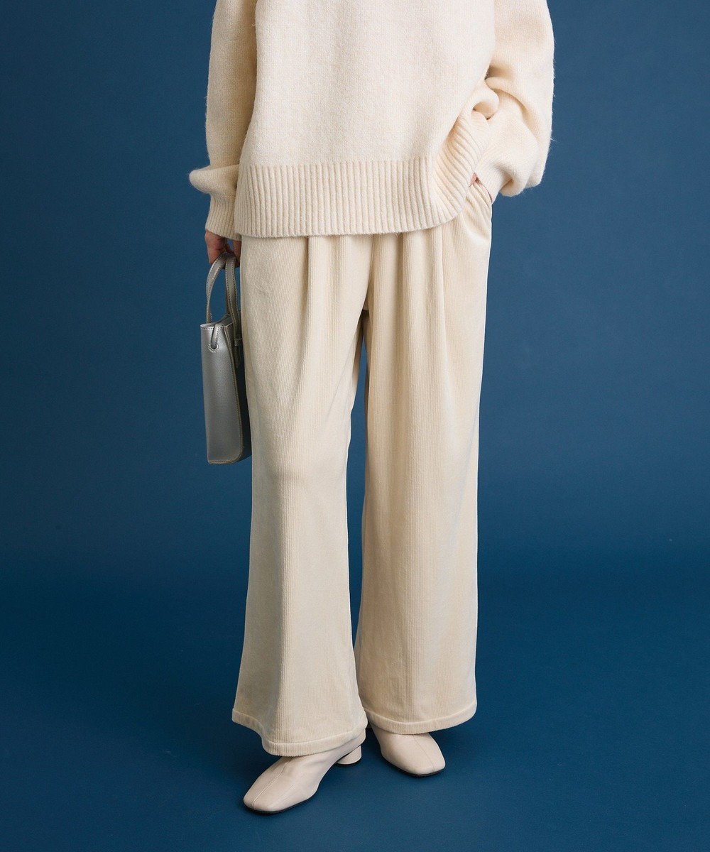【グリーンパークス/Green Parks】のぽかぽか裏起毛ベロアイージーパンツ 人気、トレンドファッション・服の通販 founy(ファニー) 　ファッション　Fashion　レディースファッション　Fashion for Women　パンツ　Pants & Trousers　おすすめ　Recommended / Our Picks　ストレッチ　Stretch, Stretchy Fabric　ベロア　Velour, Soft Velvet　ベーシック　Basic, Essential　ポケット　Pocket, Pocket Detail　リラックス　Relax, Relaxed Fit　ワイド　Wide, Wide Fit　A/W・秋冬　Autumn/Winter　 other-1|ID: prp329100004798728 ipo3291000000035627876