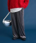 【グリーンパークス/Green Parks】のぽかぽか裏起毛ベロアイージーパンツ Charcoal Gray|ID: prp329100004798728 ipo3291000000035627878