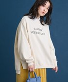 【グリーンパークス/Green Parks】の裏起毛ルーズサイズロゴプルオーバー Ecru|ID: prp329100004798737 ipo3291000000035555626