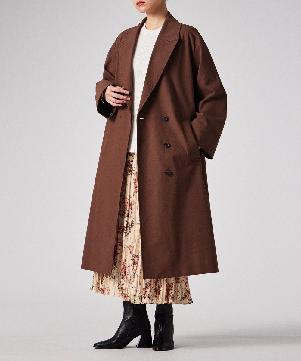 【ポール スミス/Paul Smith】のコットンギャバジン ロングコート インテリア・キッズ・メンズ・レディースファッション・服の通販 founy(ファニー) 　ファッション　Fashion　レディースファッション　Fashion for Women　アウター　Coat / Outerwear Collection　コート・ロングコート・ピーコート　Long Coats, Peacoats & More　レディースジャケット・軽アウター　Jackets　チェスターコート・ロング丈アウター　Chester Coats / Chesterfield Long Coats　おすすめ　Recommended / Our Picks　ジャケット　Jacket, Outerwear　チェスターコート　Chester Coat, Long Coat　デニム　Denim, Jeans Material　トレンド　Trend, Trending Now　ドット　Polka Dot, Dot Pattern　ドレープ　Drape, Draping Fabric　プリント　Print, Printed Pattern　モダン　Modern, Contemporary　リラックス　Relax, Relaxed Fit　ロング　Long, Long-Length　エレガント 上品　Elegant　夏　Summer　春　Spring　S/S・春夏　SS, Spring/Summer, Warm Season　チェスナット|ID: prp329100004798740 ipo3291000000034922676