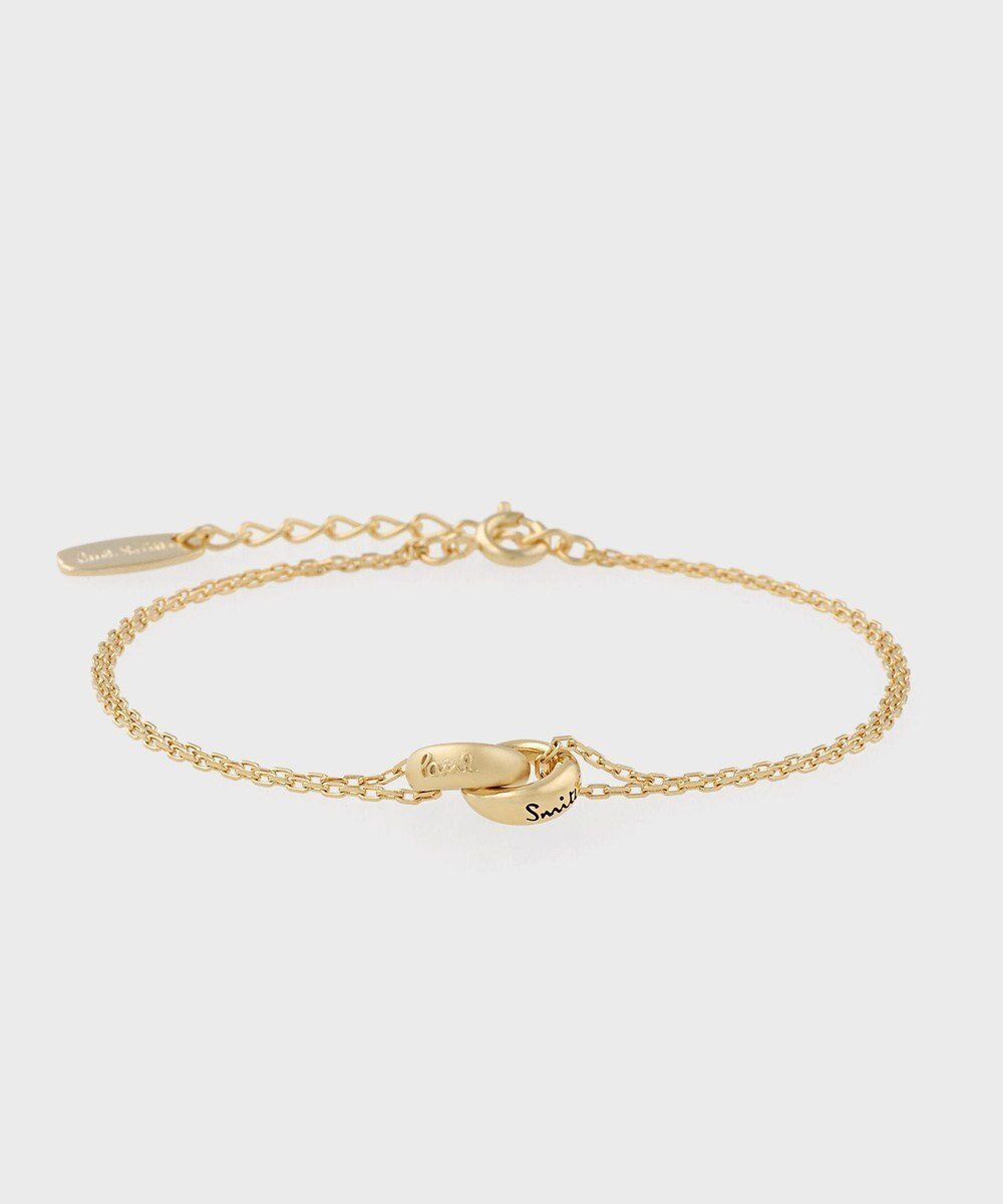 【ポール スミス/Paul Smith】のDouble Ring Motif ブレスレット インテリア・キッズ・メンズ・レディースファッション・服の通販 founy(ファニー) 　ファッション　Fashion　レディースファッション　Fashion for Women　ジュエリー　Jewelry　ファッションリング　Fashion Rings　チェーン＆カフブレスレット　Cuff & Chain Bracelets　おすすめ　Recommended / Our Picks　アクセサリー　Fashion Accessories　ギフト プレゼント　Gift / Present　シンプル　Simple, Minimal　ジュエリー　Jewelry, Accessories　チェーン　Chain, Chain Strap　ブレスレット　Bracelet, Wristband　モチーフ　Motif, Design Theme　ゴールド|ID: prp329100004798747 ipo3291000000034817526