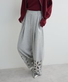 【グリーンパークス/Green Parks】のフラワーくり抜き刺繍スウェットワイドパンツ 人気、トレンドファッション・服の通販 founy(ファニー) ファッション Fashion レディースファッション Fashion for Women パンツ Pants & Trousers おすすめ Recommended / Our Picks シンプル Simple, Minimal フェミニン Feminine, Girly フラワー Flower, Floral ポケット Pocket, Pocket Detail リラックス Relax, Relaxed Fit ワイド Wide, Wide Fit A/W・秋冬 Autumn/Winter thumbnail Gray Mixture|ID: prp329100004798751 ipo3291000000034817534