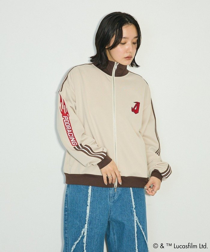 【グリーンパークス/Green Parks】のSTAR WARS/トラックジャケット インテリア・キッズ・メンズ・レディースファッション・服の通販 founy(ファニー) https://founy.com/ ファッション Fashion レディースファッション Fashion for Women おすすめ Recommended / Our Picks カーディガン Cardigan, Knitwear ジャケット Jacket, Outerwear フェミニン Feminine, Girly フロント Front, Front Design プリント Print, Printed Pattern ボトム Bottoms, Lower Wear ポケット Pocket, Pocket Detail A/W・秋冬 Autumn/Winter |ID: prp329100004798755 ipo3291000000034817544