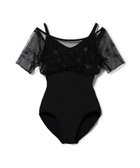 【チャコット/Chacott】のハーフスリーブレオタード ブラック|ID: prp329100004798762 ipo3291000000034817573