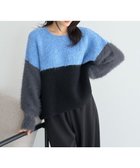 【イェッカ ヴェッカ/YECCA VECCA】の素材MIX配色デザインニット 人気、トレンドファッション・服の通販 founy(ファニー) ファッション Fashion レディースファッション Fashion for Women トップス・カットソー Cut & Sew Tops ニット Knit Tops & Sweaters セーター Sweater, Knitwear バランス Balance, Style Balance ポケット Pocket, Pocket Detail リラックス Relax, Relaxed Fit ループ Loop, Loop Knit 畦 Ribbed Knit A/W・秋冬 Autumn/Winter thumbnail Blue|ID: prp329100004798768 ipo3291000000034817606