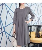 【ティアクラッセ/Tiaclasse】のボックスタックAラインワンピース グレー|ID: prp329100004798772 ipo3291000000034817629