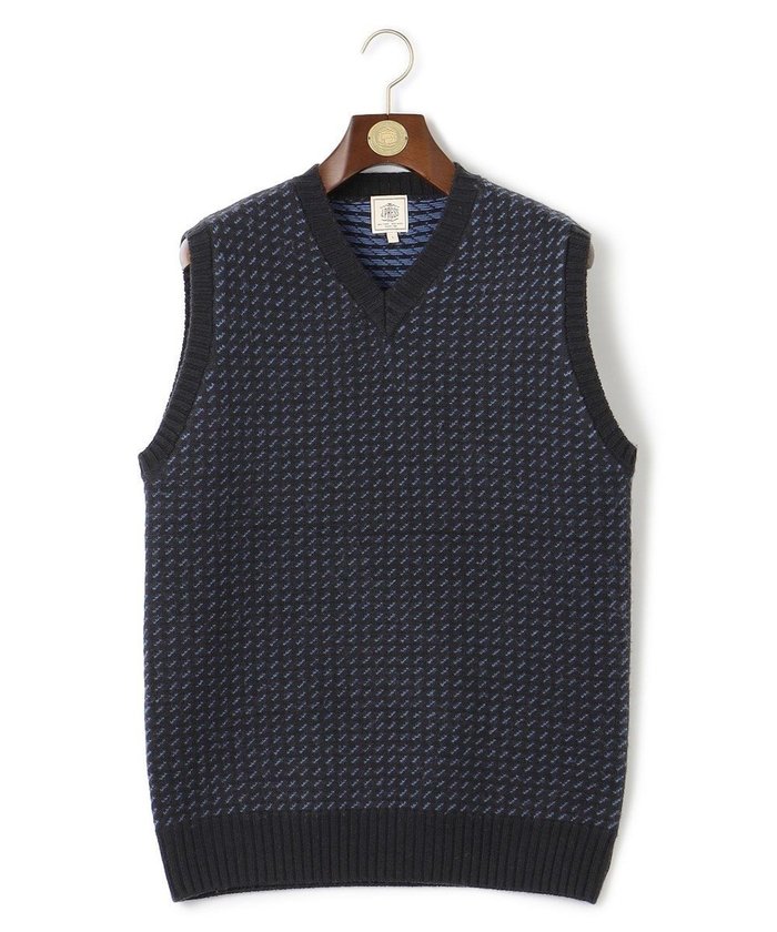 【ジェイ プレス/J.PRESS / MEN】のバーズアイ ニットベスト インテリア・キッズ・メンズ・レディースファッション・服の通販 founy(ファニー) https://founy.com/ ファッション Fashion メンズファッション Fashion for Men トップス・カットソー Cut & Sew Tops ニット・セーター / 定番トップス Knit Tops & Sweaters ベスト・ジレ Vests & Gilets ジャケット Jacket, Outerwear セーター Sweater, Knitwear ベスト Vest, Waistcoat A/W・秋冬 Autumn/Winter おすすめ Recommended / Our Picks |ID: prp329100004800140 ipo3291000000034826372
