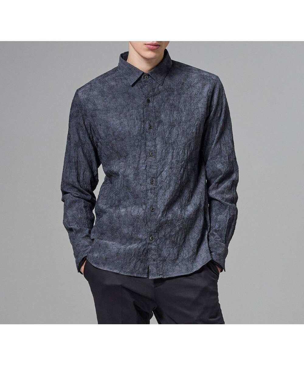 【ジョゼフ オム/JOSEPH HOMME / MEN】の【ストレッチ】アブストラクトジャガードストレッチ レギュラーカラーシャツ 人気、トレンドファッション・服の通販 founy(ファニー) ファッション Fashion メンズファッション Fashion for Men トップス・カットソー Cut & Sew Tops メンズシャツ Shirts シェイプ Shape, Slim Fit シンプル Simple, Minimal ジャケット Jacket, Outerwear ストレッチ Stretch, Stretchy Fabric 長袖 Long Sleeve, Full Sleeve A/W・秋冬 Autumn/Winter S/S・春夏 SS, Spring/Summer, Warm Season 夏 Summer other-1|ID: prp329100004800152 ipo3291000000034826436