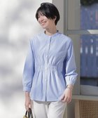 【ジェイ プレス/J.PRESS】の【洗える・接触冷感・UVケア】エステネージュストライプ シャーリング ブラウス サックスストライプ系|ID: prp329100004800155 ipo3291000000034826463