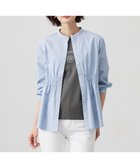 【ジェイ プレス/J.PRESS】の【洗える・接触冷感・UVケア】エステネージュストライプ シャーリング ブラウス ブルーストライプ系|ID: prp329100004800155 ipo3291000000034826465