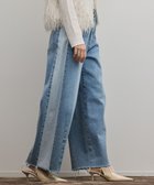 【グレース コンチネンタル/GRACE CONTINENTAL】のサイドラインデニムパンツ ブルー|ID: prp329100004800180 ipo3291000000034826555