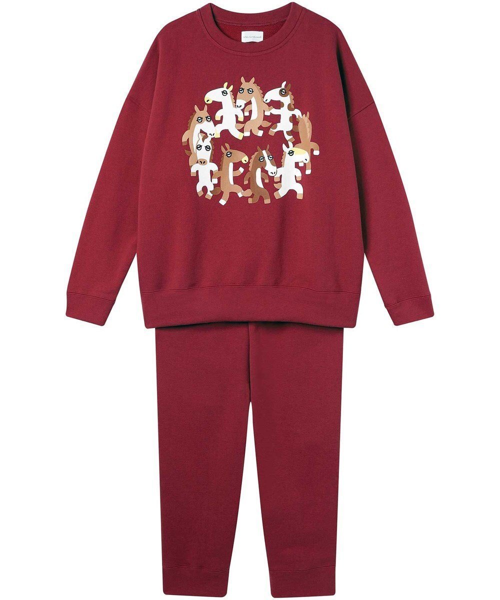 【ウンナナクール/une nana cool】の2026年お年賀「まるっとうまくいく」 【綿100%】パジャマ インテリア・キッズ・メンズ・レディースファッション・服の通販 founy(ファニー) 　ファッション　Fashion　レディースファッション　Fashion for Women　ハンド　Hand, Handmade　パジャマ　Pajamas, Sleepwear　プリント　Print, Printed Pattern　モチーフ　Motif, Design Theme　おすすめ　Recommended / Our Picks　レッド|ID: prp329100004800192 ipo3291000000034826592