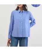 【ジェイ プレス/J.PRESS】の【完全受注生産】ブラウスカスタマイズ シャツ ブランドロゴ×ブルーストライプ系|ID: prp329100004800194 ipo3291000000034826602