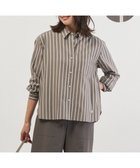 【ジェイ プレス/J.PRESS】の【完全受注生産】ブラウスカスタマイズ シャツ ハンサムダン×モカグレーストライプ系|ID: prp329100004800194 ipo3291000000034826610