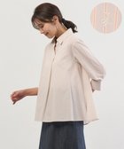 【ジェイ プレス/J.PRESS】の【完全受注生産】ブラウスカスタマイズ プルオーバー ブランドロゴ×グレージュストライプ系|ID: prp329100004800195 ipo3291000000034826622