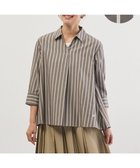 【ジェイ プレス/J.PRESS】の【完全受注生産】ブラウスカスタマイズ プルオーバー ビッグアップル×モカグレーストライプ系|ID: prp329100004800195 ipo3291000000034826635