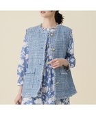 【自由区/JIYU-KU】のファンシーノットツイード ジレ ブルー|ID: prp329100004800197 ipo3291000000034826642