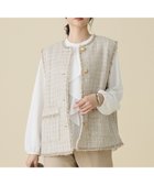 【自由区/JIYU-KU】のファンシーノットツイード ジレ ベージュ|ID: prp329100004800197 ipo3291000000034826643