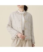 【自由区/JIYU-KU】のファンシーノットツイードノーカラー ジャケット 人気、トレンドファッション・服の通販 founy(ファニー) ファッション Fashion レディースファッション Fashion for Women アウター Coat / Outerwear Collection レディースジャケット・軽アウター Jackets ノーカラージャケット / シンプル上品コーデ Collarless Jackets エレガント 上品 Elegant 春 Spring カーディガン Cardigan, Knitwear グログラン Grosgrain, Grosgrain Ribbon ジャケット Jacket, Outerwear ツイード Twill, Twill Weave フリンジ Fringe, Tassel メッシュ Mesh, Net Fabric ラグジュアリー Luxury, Elegant リボン Ribbon, Bow リラックス Relax, Relaxed Fit S/S・春夏 SS, Spring/Summer, Warm Season 夏 Summer thumbnail ベージュ|ID: prp329100004800198 ipo3291000000034826645