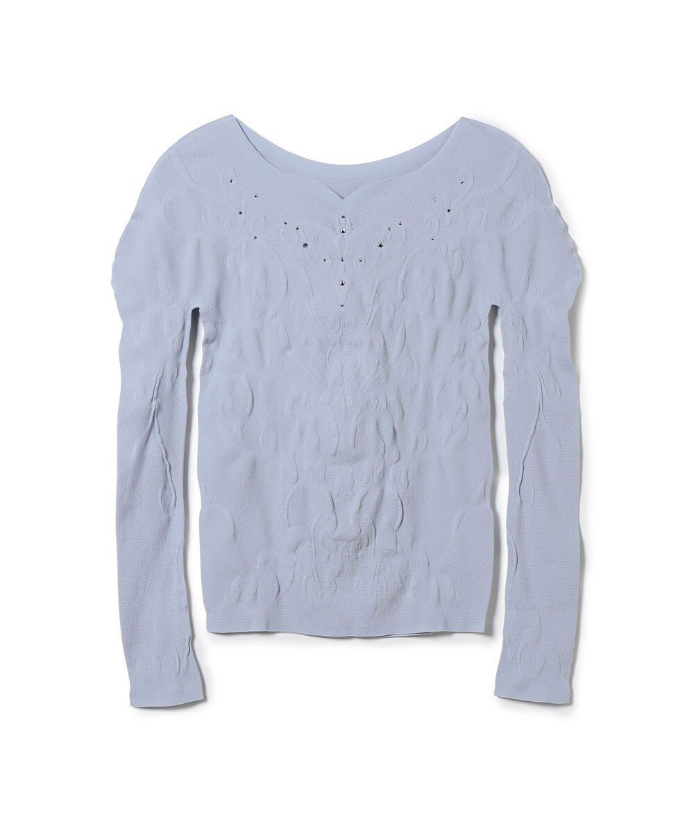 【チャコット/Chacott】の【ノーソーイングニット】クリスタルバレリーナネックニット インテリア・キッズ・メンズ・レディースファッション・服の通販 founy(ファニー) ファッション Fashion レディースファッション Fashion for Women トップス・カットソー Cut & Sew Tops ニット Knit Tops & Sweaters クリスタル Crystal, Swarovski ストレッチ Stretch, Stretchy Fabric スワロフスキー Swarovski, Crystal Accent デコルテ Décolleté, Neckline バレエ Ballet, Ballet Style フィット Fit, Slim Fit ヨガ Yoga, Yoga Wear レギンス Leggings, Stretch Pants レーシー Lacy, Lace-Like ワーク Workwear, Utility Style おすすめ Recommended / Our Picks クリスマス X'mas Christmas / X'mas ギフト プレゼント Gift / Present ヒヤシンス|ID: prp329100004800208 ipo3291000000034826678