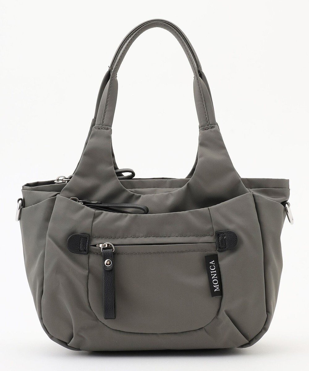 【ラ バガジェリー/LA BAGAGERIE】の【MONICA】ラウンド2WAYミニトートバッグ インテリア・キッズ・メンズ・レディースファッション・服の通販 founy(ファニー) ファッション Fashion レディースファッション Fashion for Women バッグ Bags スマート Smart, Elegant ポケット Pocket, Pocket Detail マグネット Magnet, Magnetic Closure ラウンド Round, Round Neck 軽量 Lightweight, Ultra Light ダークグレー|ID: prp329100004800210 ipo3291000000034826687