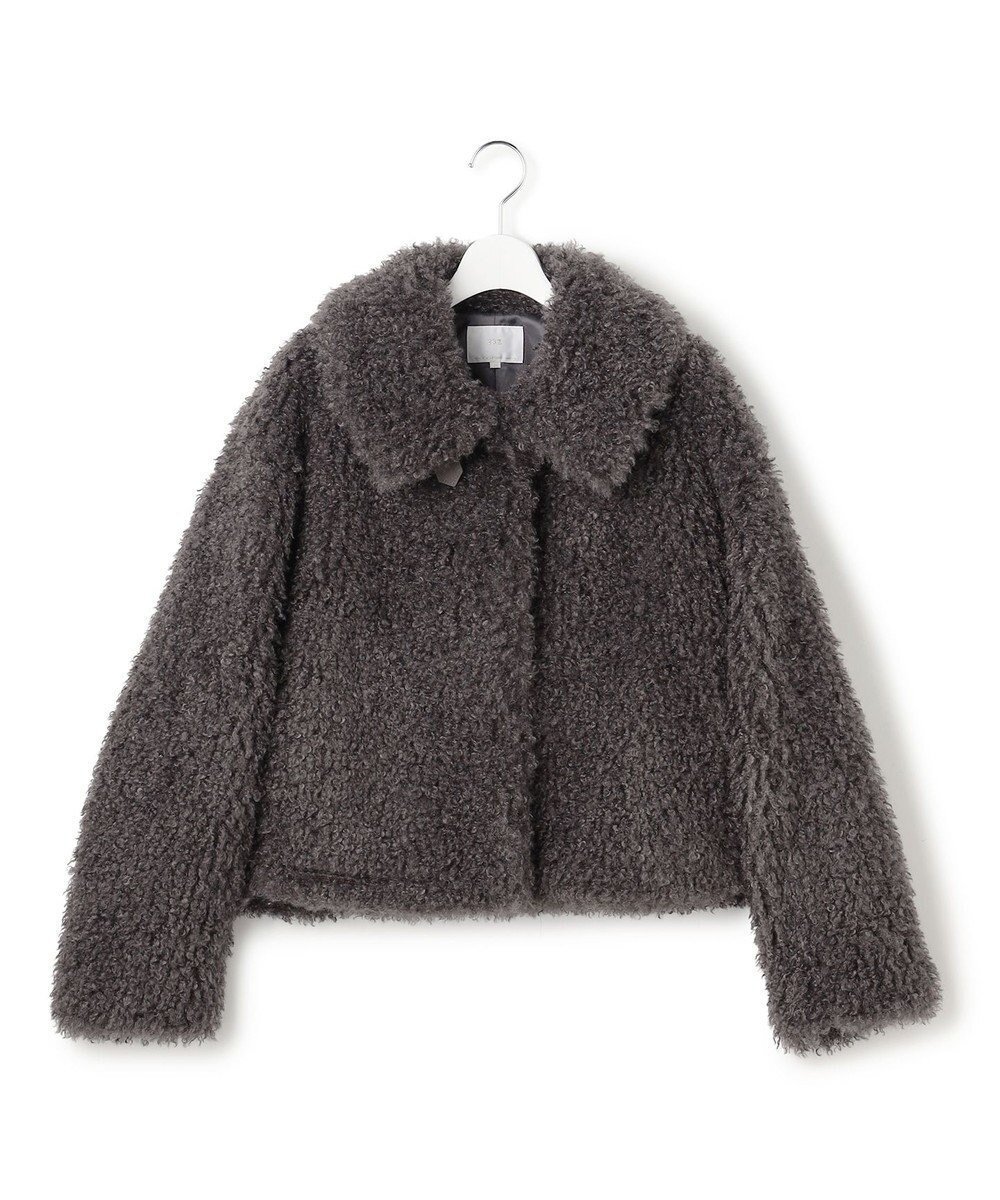 【23区/NIJYUSANKU】の【GOLD LABEL】カーリーニードルファー ジャケット インテリア・キッズ・メンズ・レディースファッション・服の通販 founy(ファニー) 　ファッション　Fashion　レディースファッション　Fashion for Women　アウター　Coat / Outerwear Collection　レディースジャケット・軽アウター　Jackets　ブルゾンジャケット・スポーティアウター　Blouson Jackets　コレクション　Collection, Seasonal Line　シンプル　Simple, Minimal　ジャケット　Jacket, Outerwear　スマート　Smart, Elegant　フロント　Front, Front Design　ブルゾン　Blouson, Bomber Jacket　防寒　Cold Protection, Winter-Ready　A/W・秋冬　Autumn/Winter　冬　Winter / This Winter　エレガント 上品　Elegant　2025年　2025　2025-2026秋冬・A/W　Autumn/Winter 2025–26 AW25–26　チャコールグレー|ID: prp329100004800222 ipo3291000000034826742