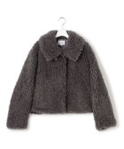 【23区/NIJYUSANKU】の【GOLD LABEL】カーリーニードルファー ブルゾン チャコールグレー|ID: prp329100004800222 ipo3291000000035698264