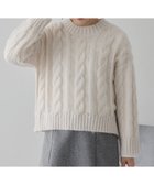 【アメリカンホリック/AMERICAN HOLIC】の透かしケーブルニットプルオーバー Ecru|ID: prp329100004800234 ipo3291000000034826807