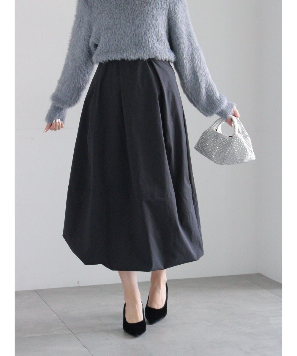 【テチチ/Te chichi】のピーチタフタバルーンスカート インテリア・キッズ・メンズ・レディースファッション・服の通販 founy(ファニー) 　ファッション　Fashion　レディースファッション　Fashion for Women　スカート　Skirts　シンプル　Simple, Minimal　ストレッチ　Stretch, Stretchy Fabric　タフタ　Taffeta, Structured Fabric　バルーン　Balloon, Balloon Silhouette　ピーチ　Peach, Soft Touch　エレガント 上品　Elegant　夏　Summer　S/S・春夏　SS, Spring/Summer, Warm Season　A/W・秋冬　Autumn/Winter　ブラック|ID: prp329100004800237 ipo3291000000035409691