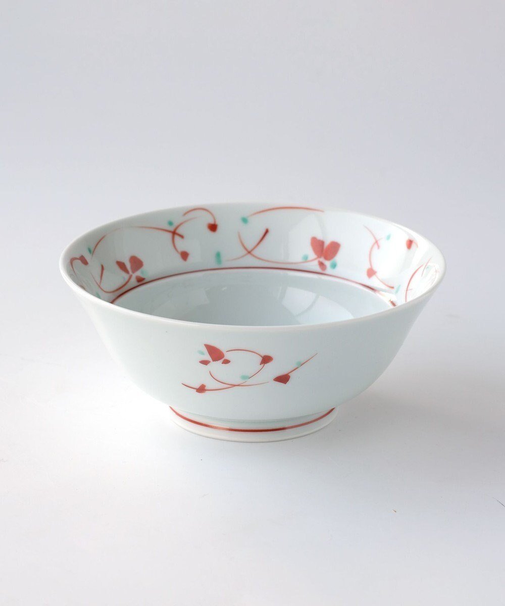 【たち吉/TACHIKICHI】の【たち吉】おてがる丼花つなぎ〈1個〉波佐見焼 インテリア・キッズ・メンズ・レディースファッション・服の通販 founy(ファニー) 　ファッション　Fashion　レディースファッション　Fashion for Women　冬　Winter / This Winter　ホワイト×レッド|ID: prp329100004800250 ipo3291000000034826871