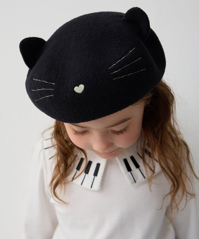 【エニィ/ANY / KIDS】のネコ耳つきベレー帽 インテリア・キッズ・メンズ・レディースファッション・服の通販 founy(ファニー) https://founy.com/ ファッション Fashion キッズファッション Fashion for Kids スマホ Smartphone, Mobile Device ネコ Cat, Feline Motif 人気 Popular, Best Seller 再入荷 Restock / Back in Stock 帽子 Hat, Headwear 秋 Autumn |ID: prp329100004801425 ipo3291000000034836302