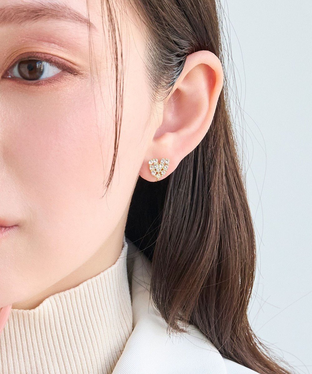 【フィービィー/phoebe】の【痛くないシリーズ】パヴェビジューハートライトフィットイヤリング 人気、トレンドファッション・服の通販 founy(ファニー) ファッション Fashion レディースファッション Fashion for Women ジュエリー Jewelry ファッションリング Fashion Rings イヤリング・フープ・ドロップタイプ Hoop, Drop & Clip Earrings アクセサリー Fashion Accessories イヤリング Earrings シンプル Simple, Minimal ストーン Stone, Gem-Like エレガント 上品 Elegant 軽量 Lightweight, Ultra Light other-1|ID: prp329100004801445 ipo3291000000034836386