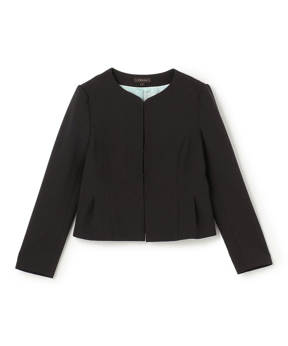 【トッカ/TOCCA】のTIMELESS RHAPSODY ジャケット インテリア・キッズ・メンズ・レディースファッション・服の通販 founy(ファニー) ファッション Fashion レディースファッション Fashion for Women アウター Coat / Outerwear Collection レディースジャケット・軽アウター Jackets ノーカラージャケット / シンプル上品コーデ Collarless Jackets シェイプ Shape, Slim Fit ジャケット Jacket, Outerwear ドレス Dress, One-Piece フォーマル Formal, Dressy 夏 Summer S/S・春夏 SS, Spring/Summer, Warm Season A/W・秋冬 Autumn/Winter ブラック系|ID: prp329100004801456 ipo3291000000034836443