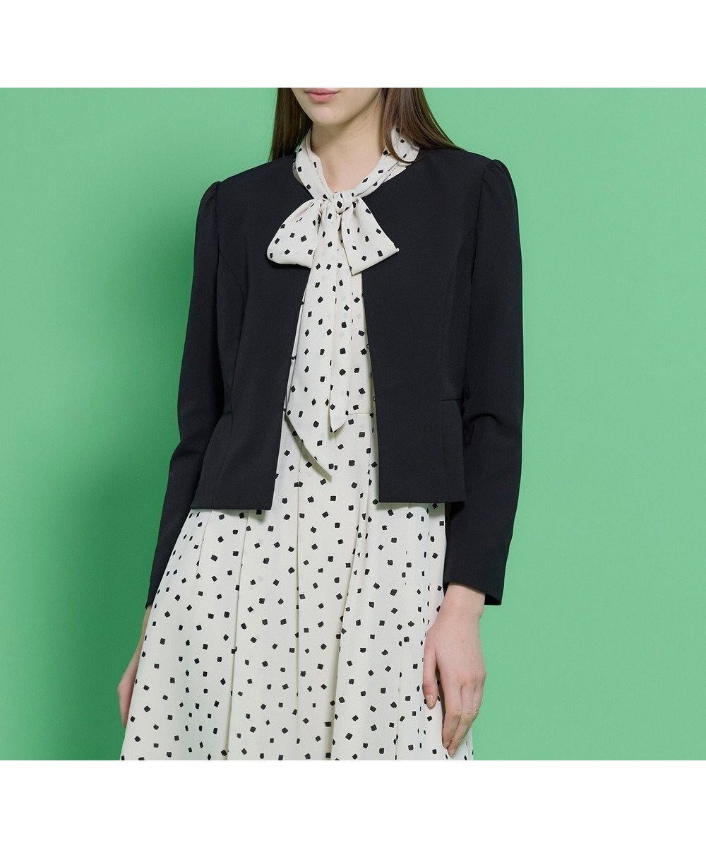 【トッカ/TOCCA】の【宮本茉由さん着用】TIMELESS RHAPSODY ジャケット インテリア・キッズ・メンズ・レディースファッション・服の通販 founy(ファニー) 　ファッションモデル・俳優・女優　Models　女性　Women　宮本茉由　MIyamoto Mayu　ファッション　Fashion　レディースファッション　Fashion for Women　アウター　Coat / Outerwear Collection　レディースジャケット・軽アウター　Jackets　ノーカラージャケット / シンプル上品コーデ　Collarless Jackets　シェイプ　Shape, Slim Fit　ジャケット　Jacket, Outerwear　ドレス　Dress, One-Piece　フォーマル　Formal, Dressy　夏　Summer　S/S・春夏　SS, Spring/Summer, Warm Season　A/W・秋冬　Autumn/Winter　ブラック系|ID: prp329100004801456 ipo3291000000035157641